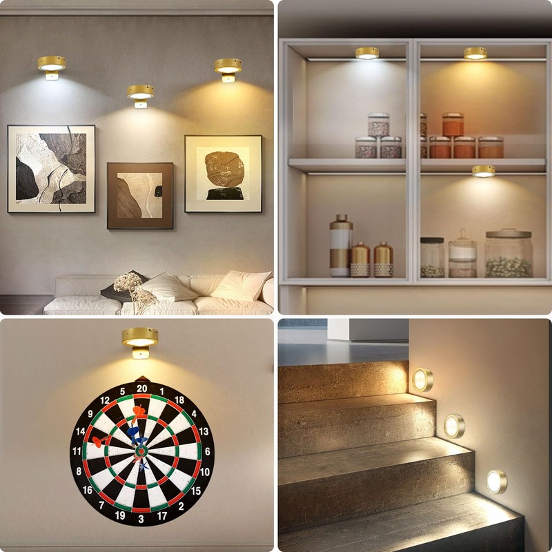 Lightsjoy Wireless Picture Light LED Pack of 6