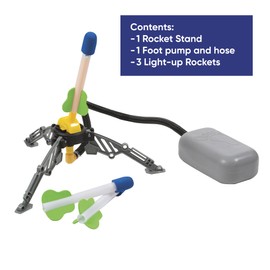 Funtime Gifts PL1500AMZ Light Up Jump Rocket, Multi