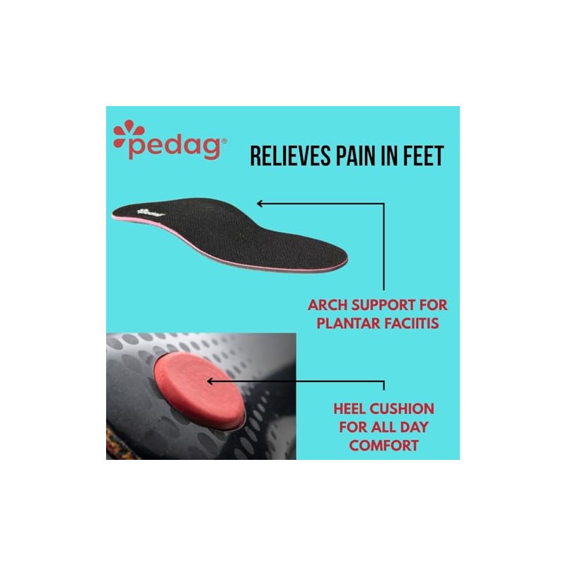 Pedag Worker Active Orthotic Foot Support, M11/eu 44, 4.2 Ounce