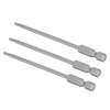 10Pcs 2.5mm Magnetic Screwdriver Bits Alloy Steel 1/4 Inch Hex