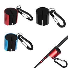 TokTech Rod Holder, Fishing, Set of 3, Rod Holder, Carabiner Mount, Rod Keeper, Rod Clip, Rod Stand, Waist Fixation, Rod Holder, Drop Prevention