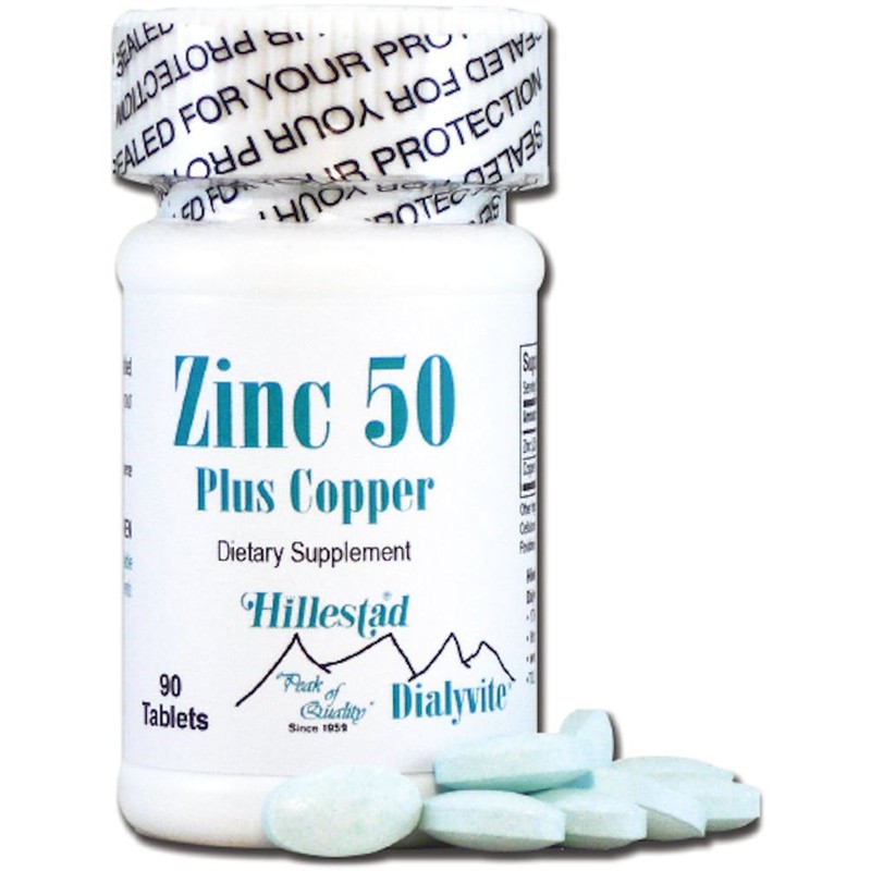 Dialyvite - Zinc 50 Plus Copper - 90 Tablets