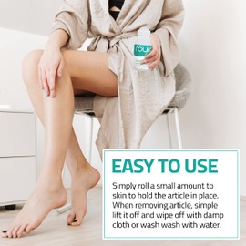 Roll On Body Adhesive, Body Glue for Dancers - Skin Glue - Liquid Fashion Tape - Body Glue for Skin - Butt Glue - Sock Glue - Wig Adhesive 3 Pack