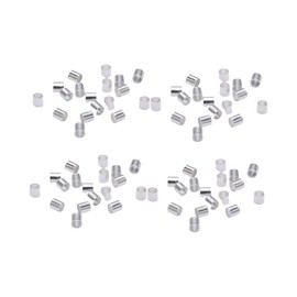 DOITOOL 1500PCS Silver Copper Tube Beads for Jewelry Making DIY Handcraft Accessories Crimp Beads for Necklaces Bracelets Durable Bright Plating for Crafts