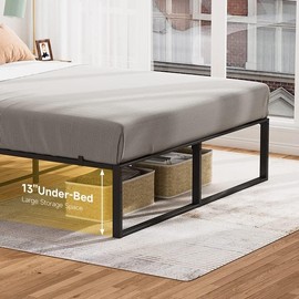 RONIPIC Bed Frame Full Size, 14 Inch Durable Platform Bed Frame, [No Box Spring Needed] [ Noise Free] [Easy to Assemble], Heavy Duty Frame Bed Mattress Foundation Suitable for Bedroom, 2024