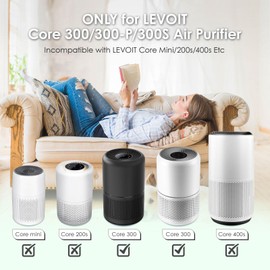 VitaBreth Core 300 Replacement Filter for LEVOIT Core 300 Core300-P Core 300S Core 300-P Air Purifier, Core 300-RF, 3-in-1 HEPA Activated Carbon, 2 Pack