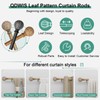 QDWIS 2 Pack Wood Curtain Rods for Windows 48 to