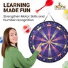 73cm XL Large Kids Dart Board Set, Double-Sided Velcro Dart