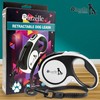 BLUZELLE 16ft Retractable Leash with Reflector Strips, for Medium &