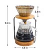 SOTECH Pour Over Coffee Station Dripper Stand Coffee Filter Wooden