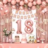 18th Birthday Decorations for Girls, Happy 18 Birthday Decorations for
