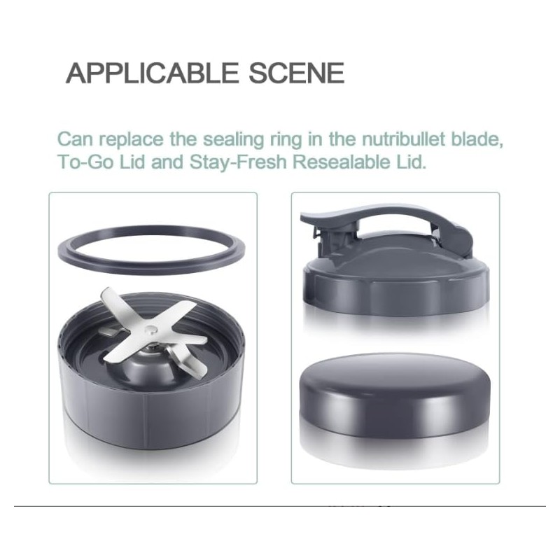 3-Pack Sealing Gaskets Replacement Parts Fits for NutriBullet Blenders 600w/900w