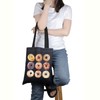 PWHAOO Bagel Lover Gift Bagel Design Tote Bag Bagel Eater
