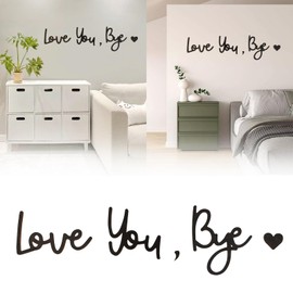 TEUYOE Wanddekoration aus Holz,dekoratives Schild,Love You Goodbye, um Liebe auszudrücken,perfekte Wanddekoration für Flur und Treppe, Wanddekorationsschild für Valentinstagsdekorationen