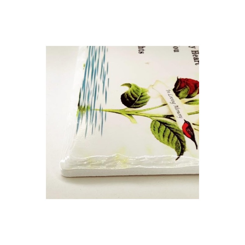 In Memoriam Tile Plaque - In loving memory of MUM