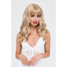 Long ash blonde wig with gentle waves: Harriet ash blonde to light blonde #613T24