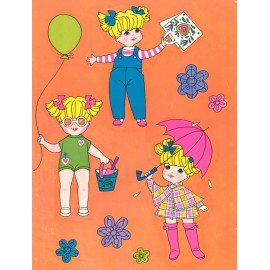 VINTAGE BABY GO BYE-BYE PAPER DOLL LASER REPRODUCTION~Org Sz UNCUT NO.1 TOP SLER