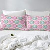 Feelyou Pink Donuts Bed Sheets Set Girls French Macarons Bedding