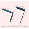 Lyxtiorn 8Pcs Foldable Bed Sheet Holder, Bed Sheets Clips for