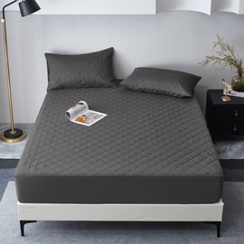 no Slip Mattress pad Soft, Breathable Waterproof Mattress, Ideal for All Mattress Sizes Anti-Slip