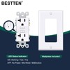 BESTTEN 20 Amp GFCI Outlet with Thinner Design, GFI Electrical