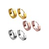 FILANGO Surgical Steel Hoop Earrings, Highly Polished, Choice of Colours,