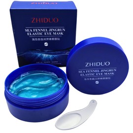 Parches de gel anti ojeras para contorno de ojos 30 pares 60 piezas. Con esencia de Hinojo Marino JINGRUN. Hidratante, suavizante, anti-inflamante.   