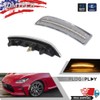 JDMTECH JDM Clear Lens Amber Full LED Side Marker Lights