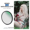 NEEWER 49mm Diffusion White Soft 1/4 Cinematic Dream Mist Effect,