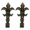 Royal Designs Fleur De Lis Lamp Finial for Lamp Shade-