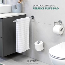 bremermann LUCENTE Bathroom Range - Toilet Roll Holder 2 in 1, chrome-plated stainless steel