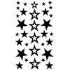 HM434 448 Temporary Star Tattoo Barcode Tattoos 2 Sheets