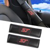 JULOPO 2Pcs Carbon Fiber car seat Belt Cover car seat