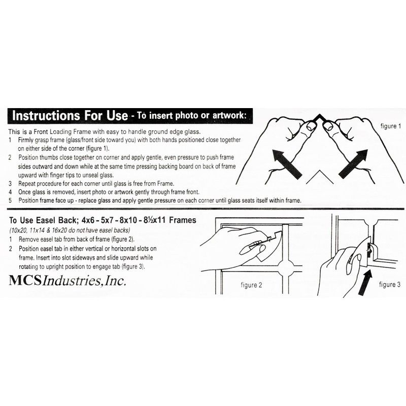 MCS 6x8 Inch Format Frame, Black (47356)