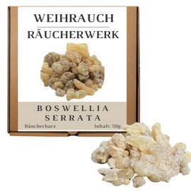 JEEBUTY Boswellia Serrata Incense 50g - 1st Choice, Finest Indian Incense, Pure and High Quality, 100% Natural Incense Resin