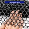 MAISHI 2 Rolls Plastic Netting - Black, 15.7" x 10