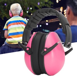 Diyeeni NRR 21 DB Soundproof Hearing Protection Earmuffs, Noise Cancelling Headphone Earmuffs for Adults Children, Hearing Protection for Mowing, Shooting, Construction, Rose