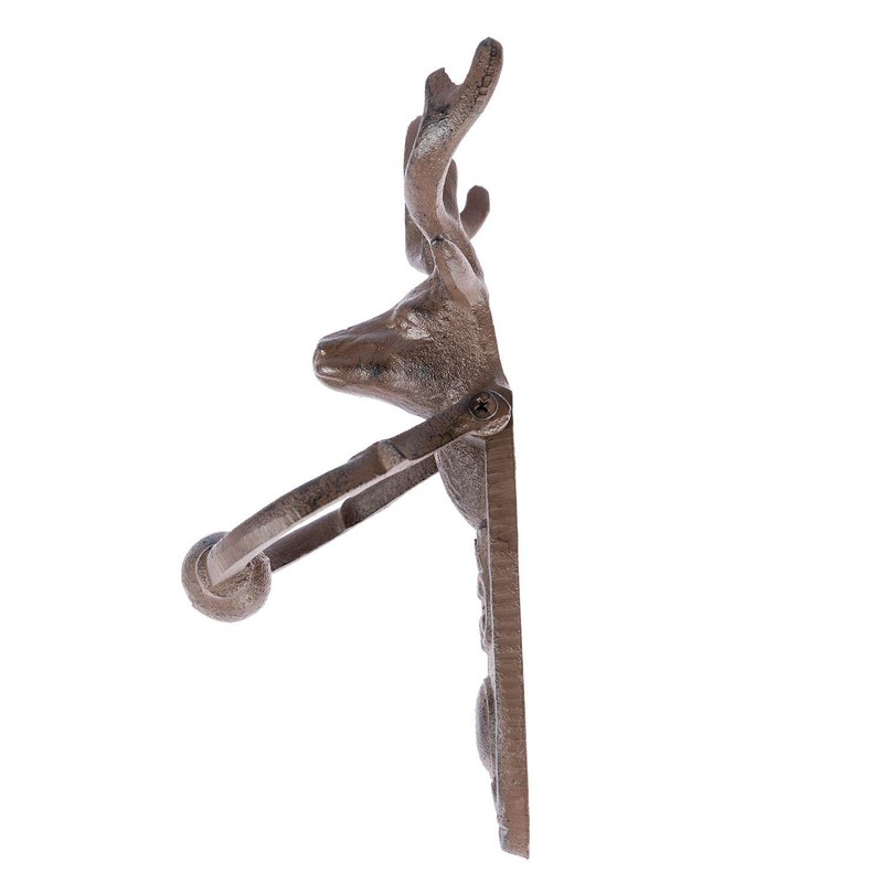 HOMESCAPES Deer Door Knocker or Gate Knocker Antique Style Stag