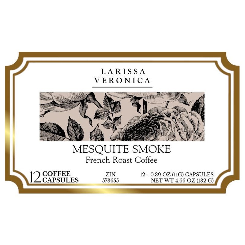 Mesquite Smoke French Roast Coffee (Single Serve K-Cup Pods) (Gourmet,