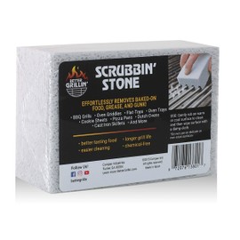 Better Grillin Scrubbin Stone Grill Cleaning Brick Block | Griddle Stone | Grill Stone Cleaning Block | Barbecue Grill Cleaner for BBQ, Griddle, & Racks