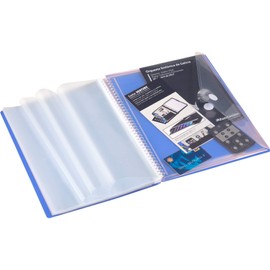 ArchIVEX Spiral Bound File Folder Polypropylene A4 30 F Blue