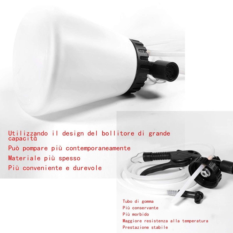 QUNNIE Compressed Air Device for Bleeding Brakes, Bleeding Compressed Air