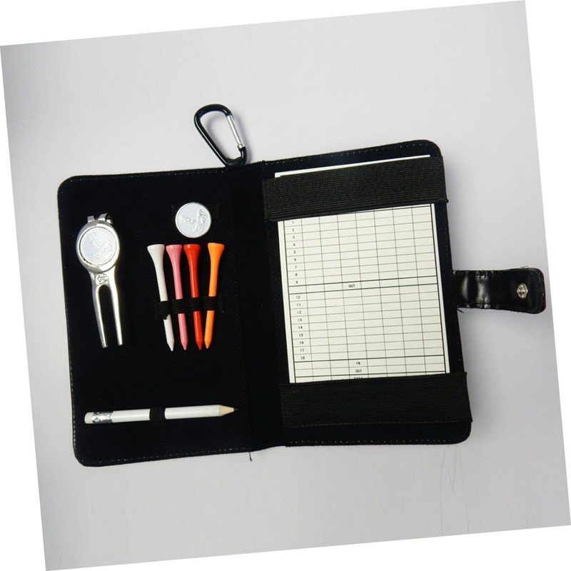 Kisangel Leather Score Card Holder Score Book Divot Tool Tee