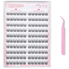 YOOTASIO False Eyelashes, No Glue Required, 1 Second Eyelashes, Partial False Eyelashes, High Adhesion, Cute, 3D Feel, No Glue Required, Popular, Beginners, Durable, Lightweight, Comfortable, For