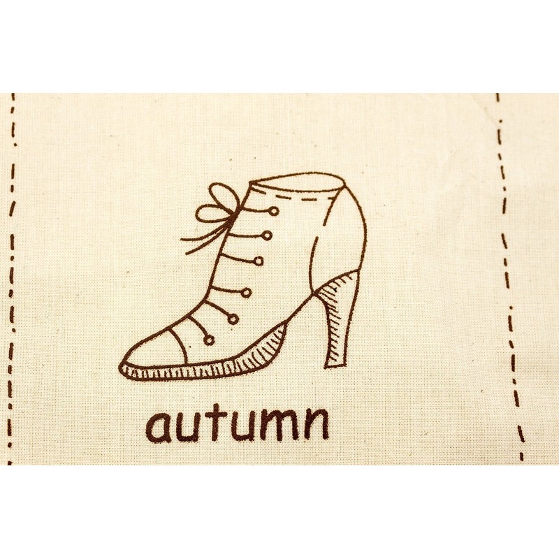 Vintage Shoe Bag/ Cloth Bag made of jute with cute