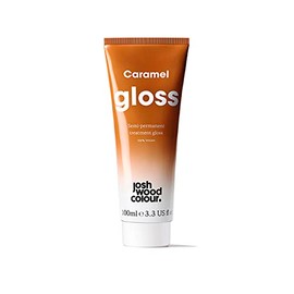 Josh Wood Hair Gloss (Caramel) - Semi-permanent gloss refreshes and enriches brown locks, adds warm caramel tones - Lasts up to 6 washes - 100% Vegan - Cream (100ml)
