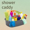 Hioffice Cleaning Caddy Organizer with Handle,Plastic Cleaning Supplies Basket,Shower Caddy/Storage
