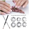 Baluue 8pcs French Manicure Nail Templates Set Easy to Use