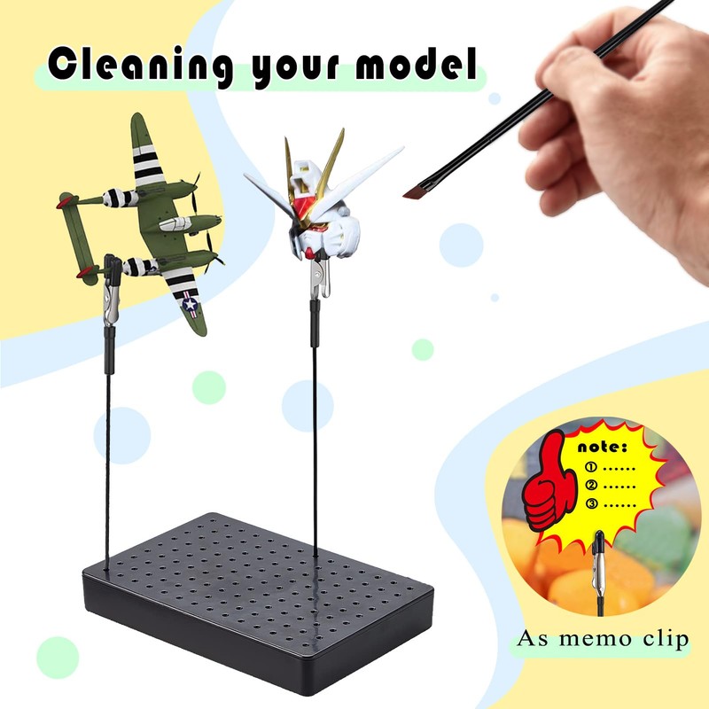 Ruimooto Model making accessories, 10 crocodile clips, 1 brush and