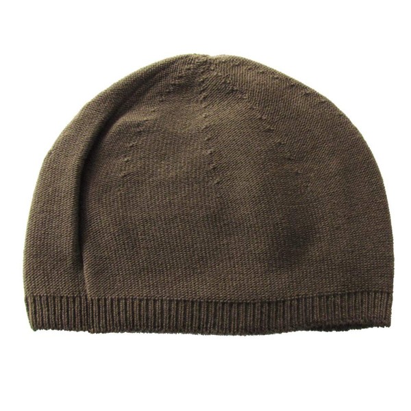 Edge City Islamic Watch Organic Cotton Knit Hat, Men's, Made in Japan, 24/dark brown